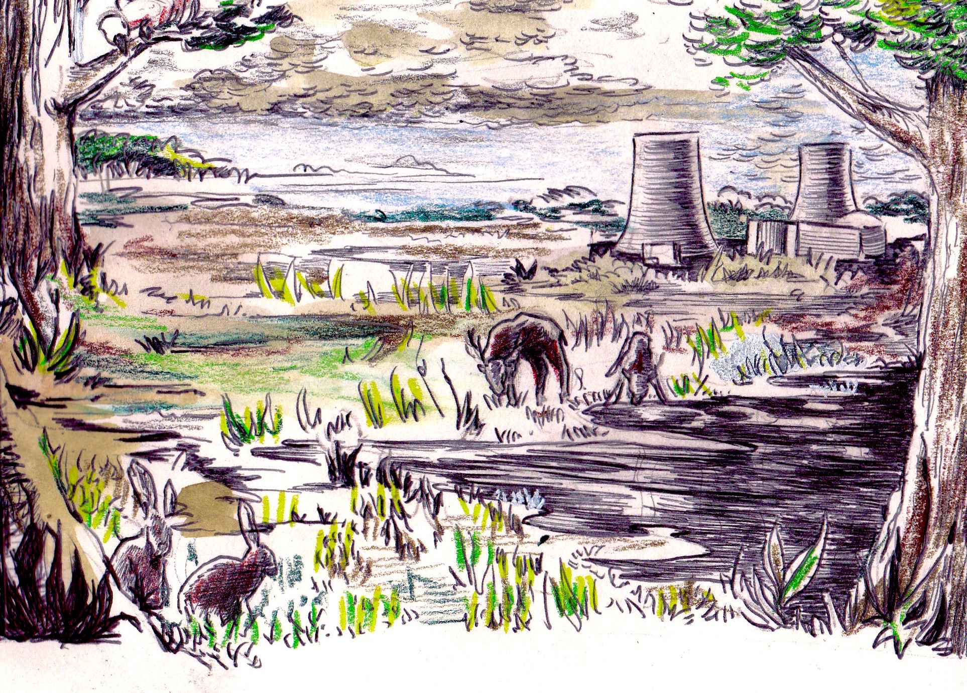 Illustrations sur le thème du nucléaire en France, sur le débat et les enjeux que recoupe ce secteur