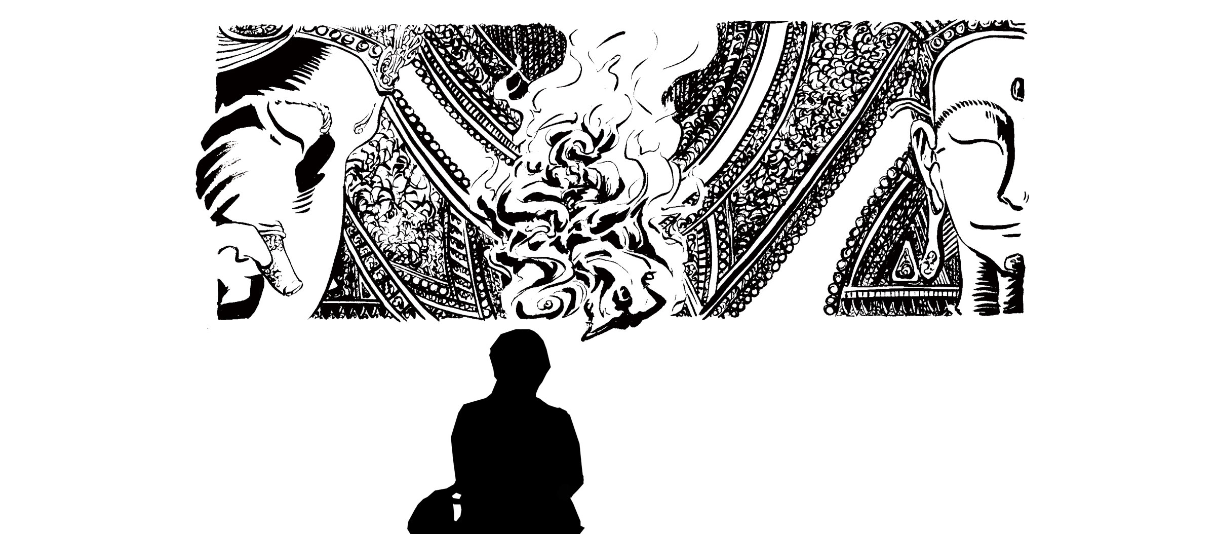 Illustrations de Romain Chasserio sur le thème de l'Hindouisme