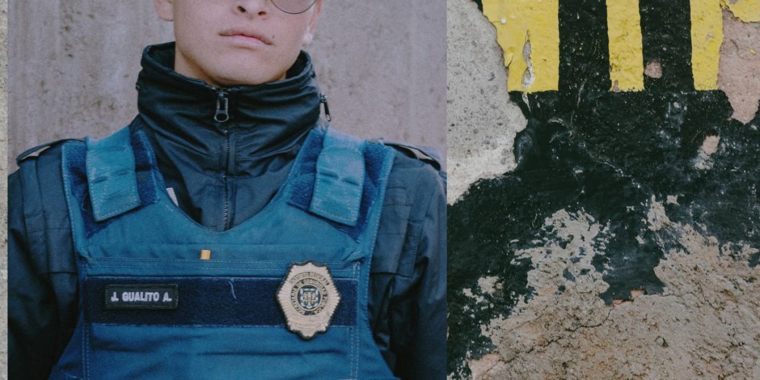 Photographies de fonctionnaires mexicains par notre artiste Thomas Cecchelani, sur le thème de la violence et du crime organisé au Mexique