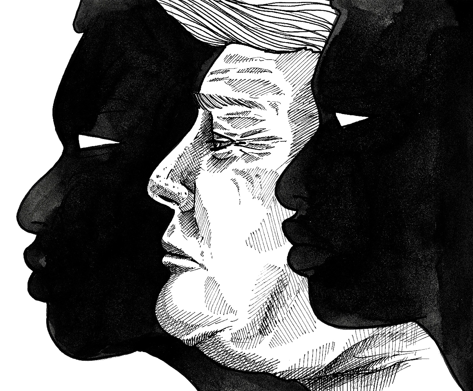 Illustrations d'Ophélie Belly Courbis sur les raisons du vote Trump, un an après son investiture