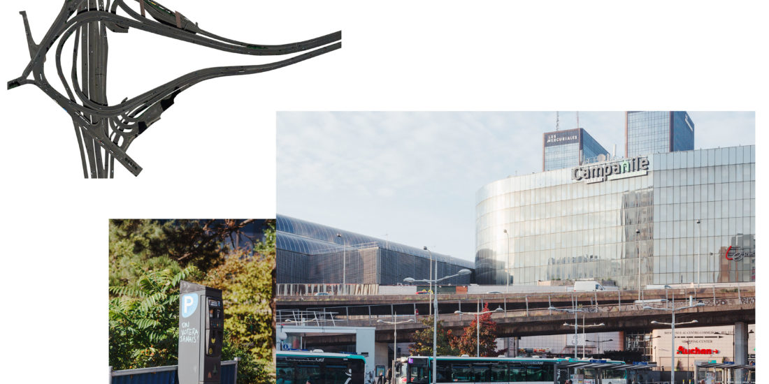 Photos de Thomas Cecchelani sur le thème de la marge, de son rapport à la ville et au centre. Les transports de la Porte de Bagnolet