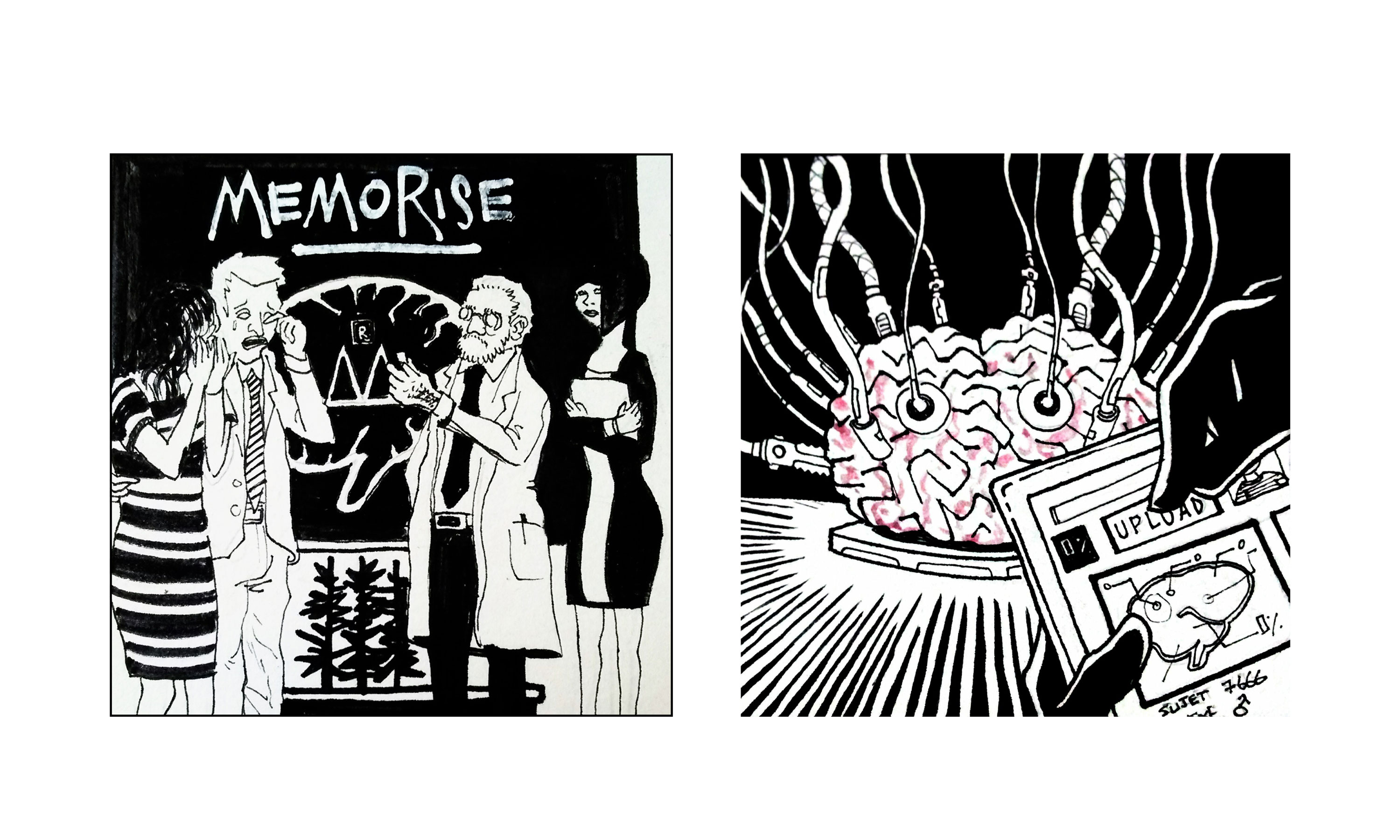 Illustrations de Su Zo. Le transhumanisme est-il une solution aux problèmes de l'espèce humaine ?