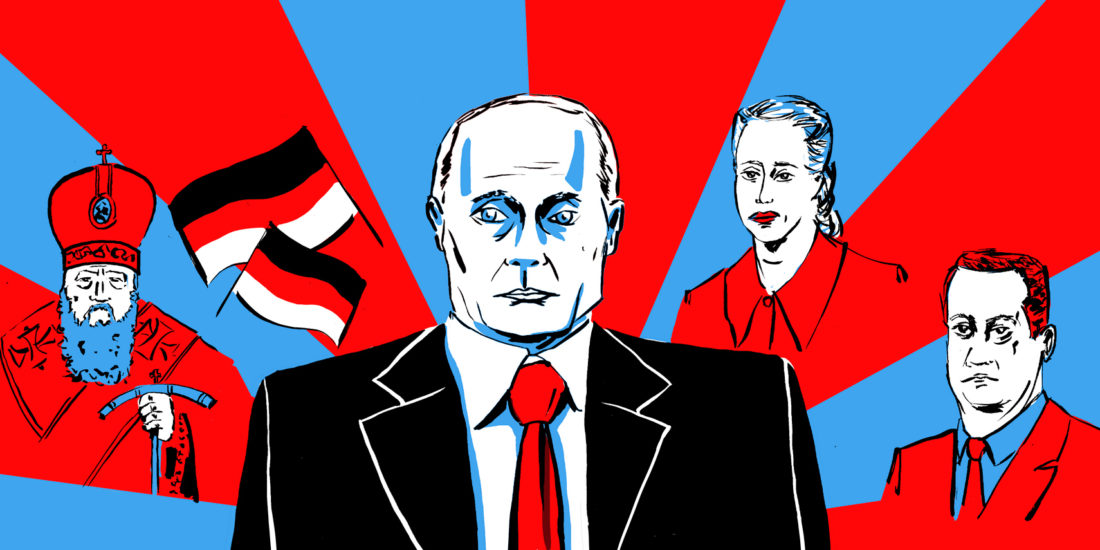 Élections en Russie : l'éternel fuite en avant de Vladimir Poutine. Illustrations de Tommy Dessine.