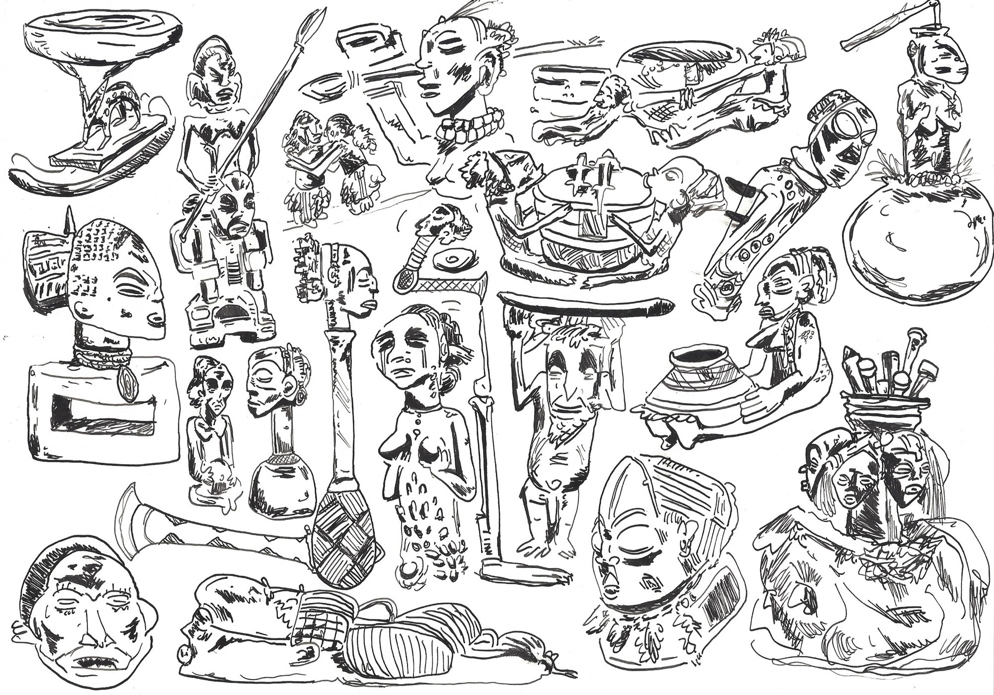 Ethnie et journalisme : pourquoi parle-t-on toujours de l'Afrique en termes ethniques ? Illustrations de Xavier Frederick