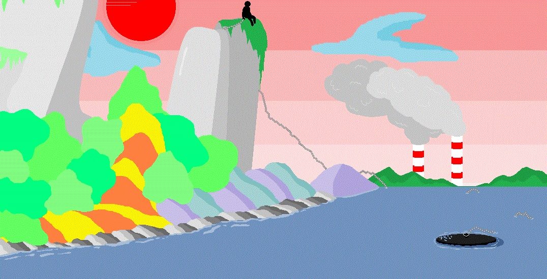 La monétisation de la nature et le marché des droits à polluer. Illustrations d'Hugo BM.