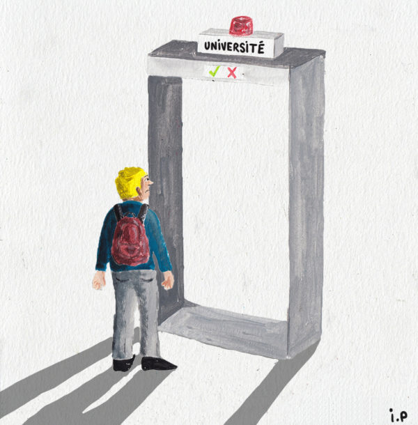 Mai 68, la loi ORE et les inégalités d'accès à l'enseignement supérieur. Illustrations d'Ivan Peev.