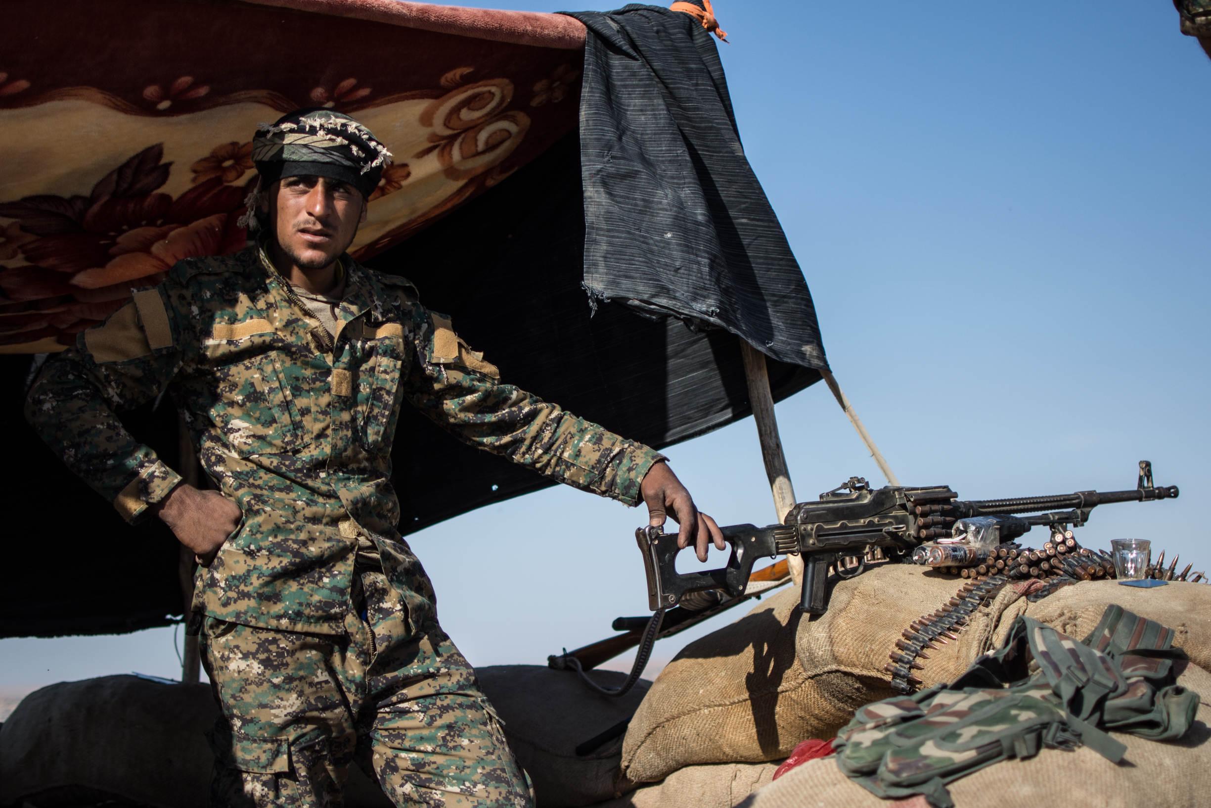 Photoreportage au Kurdistan. Notre reporter Pierre-Yves Baillet en Syrie avec les combattants kurdes.